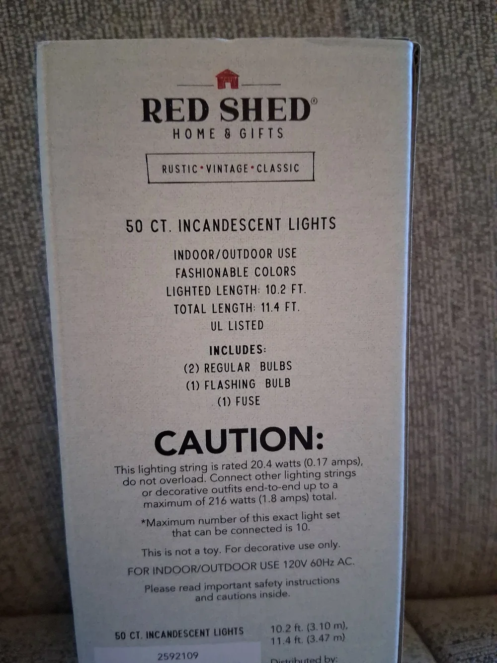 Red Shed Pink Incandescent 50-Count String Lights W Pink Cord NIB